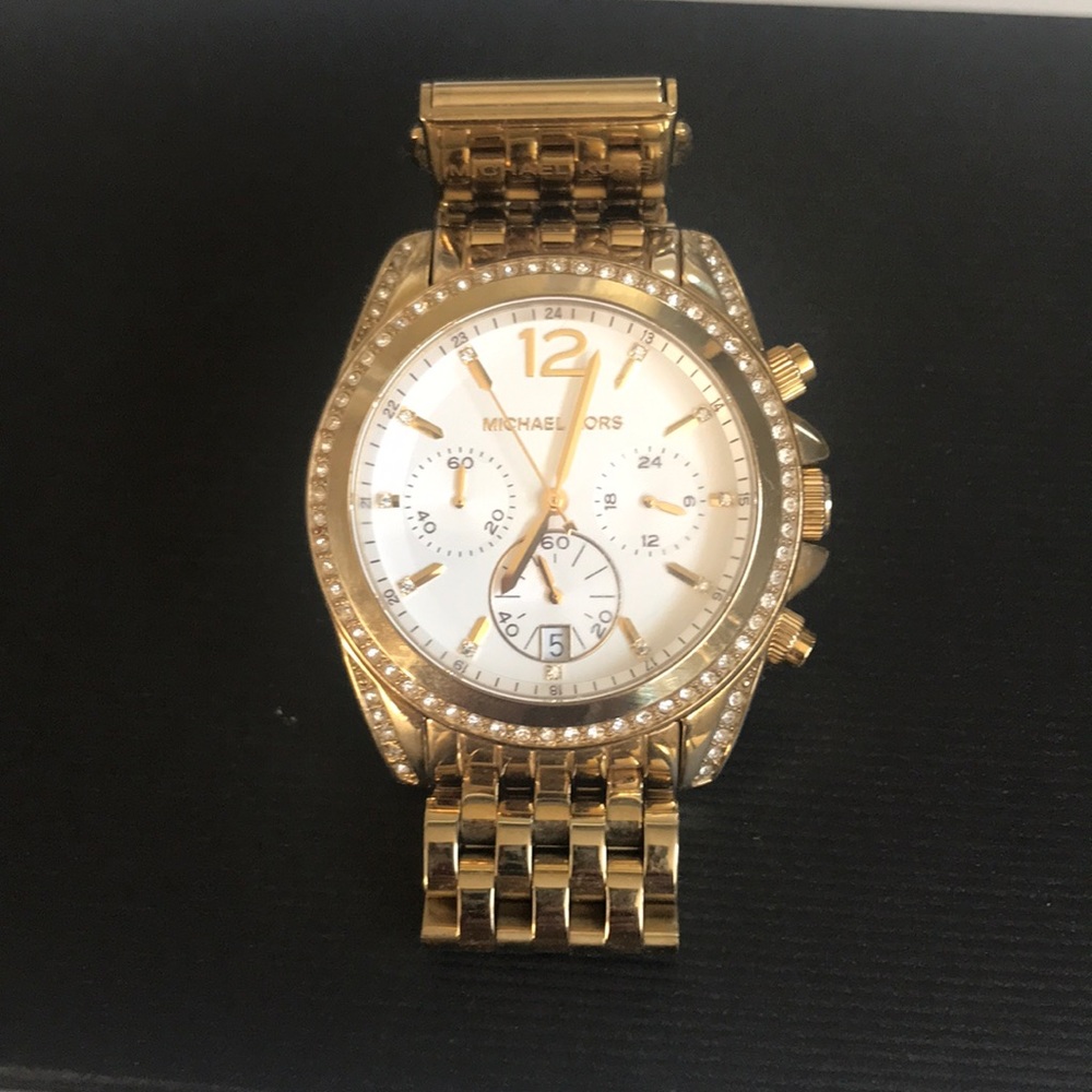 Gold diamond ( crystal) MICHAEL KORS watch